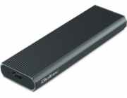 Qoltec Pouzdro pro M.2 SSD | NVMe | PCIe | USB 3.1 | 10 Gb/s | 4 TB | Grafit