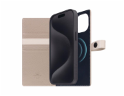 SLG Design pouzdro D8 Magsafe Hybrid Full Grain Leather pro iPhone 15 - Light Cream
