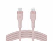 Belkin kabel Boost Charge Flex Silicone USB-C to Lightning 3m - Pink