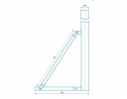 CSAT ST900, stojan - kovová trojnožka, výška 90cm
