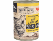 WIEJSKA ZAGRODA Turkey with lamb - vlhké krmivo pro psy - 400g