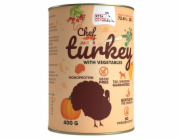 SYTA MICHA Chef Turkey with vegetables Junior - vlhké krmivo pro psy - 400g