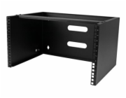Startech Wall Mount Patch Panel Bracket - 6U - 14in Deep (WALLMOUNT6) - Skříň - montáž na stěnu - černá - 6U - 19"
