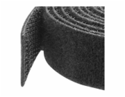 StarTech.com 25ft. Hook and Loop Roll - Cut-to-Size Reusable Cable Ties - Bulk Industrial Wire Fastener Tape - Adjustable Fabric Wraps - Black (HKLP25) - Role kabelového pásku - 7.62 m - pro P/N: CABS