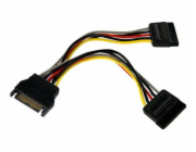 StarTech 6in SATA Power Y Splitter Cable Adapter - M/F - Power splitter - SATA power (M) to SATA power (F) - 6 in - PYO2SATA - Separátor k napájení - SATA napájení (M) do SATA napájení (F) - 15.2 cm -
