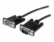 StarTech.com 1m Black Straight Through DB9 RS232 Serial Cable - M/F (MXT1001MBK) - Sériová prodlužovací šňůra - DB-9 (M) do DB-9 (F) - 1 m - černá - pro P/N: 1P3FPC-USB-SERIAL, ICUSB2321F, ICUSB2324, 