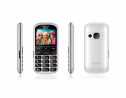 EVOLVEO EasyPhone XS, mobilní telefon pro seniory, bílá
