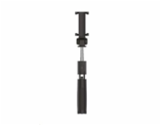 WG - Selfie tyč WG 6, Selfie tyč + tripod, teleskopická, s bluetooth tlačítkem, černá