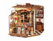 RoboTime 3D dřevěná skládačka Miniatura domečku Henryho čokoládovna