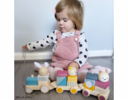 Bigjigs Baby Dřevěný vláček se zvířátky