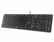 GENIUS Klávesnice Slimstar K500 Education, Bez písmen, Drátová USB, černá