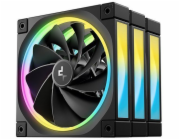 DeepCool FL12R-3 IN 1 Počítačová skříň Ventilátor 12 cm Černá 3 kusů