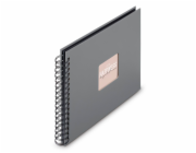 Hama  Fine Art  Spiral Steingrau 28x24 50 schwarze Seiten    9840