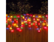 Světelný řetěz ve tvaru rampouchu, 12 m, různé barvy, 476 LED