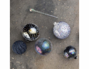 Vánoční hračky na stromeček Vánoční rampouch, průhledný, 18 cm