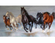 Norimpex Diamantová mozaika - Koně 40x80 cm