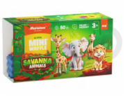 Marioinex Mini vaflové kostky - Zvířátka Savanna 50 kusů