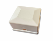 Neosazená zásuvka na omítku pro 1 keystone protiprachová