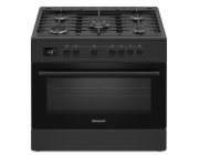 Ravanson Plynový a elektrický sporák KWGE-K90 Cheff Modern Black (černý)