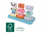 small foot Dřevěná nasazovací hračka Přátelé z džungle