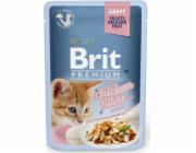 BRIT Premium Kitten Chicken fillets - mokré krmivo pro kočky - 85g