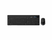 GENIUS SlimStar 8230/ Bezdrátový set Bluetooth + 2,4GHz/ připojení až 3 zařízení/ Copilot/ USB/ černá/ CZ+SK layout