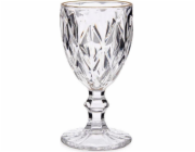 Vivalto Sklenice na víno Diamond Gold Transparent Glass (245 ml)