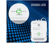 Qoltec Czujnik wycieku gazu i tlenku węgla | alarm 85dB | LED