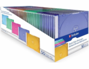 Verbatim Prázdný tenký pouzdro na šperky Verbatim, balení 50 kusů, vícebarevné