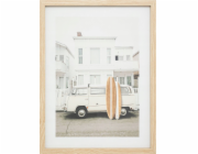 Atmosphera Zarámovaný plakát s retro autem VIVIEN, 30 x 40 cm