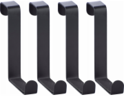 Wenko háčky na dveře černé matné 4 ks