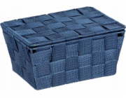 Wenko ADRIA Koupelnový koš s víkem, tmavě modrá, Wenko