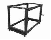 Startech 12U 19" Open Frame Server Rack, 4 Post Adjustable Depth 23-41" Mobile, Free Standing Rolling Network/Computer Equipment Data Rack, Dell PowerEdge, HP ProLiant ThinkServer - Adjustable Server 