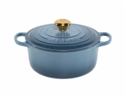 Le Creuset Signature Bräter rund 24 cm chambray