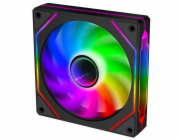 EVOLVEO 120UX-S ventilátor 120mm, 4pin molex, ARGB, slave, černá