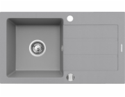 Pyramis Dřez Sink Granitový dřez Next 76x44 1B1D Šedý beton