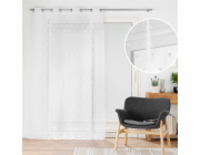 Douceur d`Interieur Závěs na okno s bambulkami, 140 x 240 cm, POMPINOU