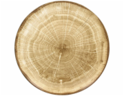 Anaflor Woodart hnědý plochý talíř 29 cm