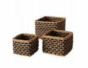 Boltze Sada dekorativních košíků NURA, 3 ks různých velikostí