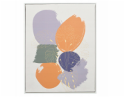 Giftdecor Obraz v bílém rámu SOLARA kruhový motiv, 40 x 70 cm