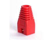 Ochrana pro konektor RJ45, non-snag-proof - červená, 100ks