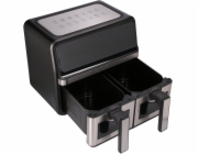 FUHAUS Horkovzdušná fritéza Extralink 9 l 2200 W, dvojitá komora, černá