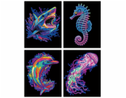 DIAMOND DOTZ DOSPĚLÍ PLNÍ NEONOVÝCH MOŘSKÝCH ŽIVOČICHŮ