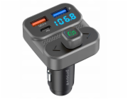 PROOVE FM vysílač Bluetooth 5.3 nabíječka do auta USB typu C PD 36W / FMLX20120003 / LUXOR SE