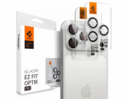 Spigen Glass TR EZ Fit Optik Pro 2 ks, stříbrná - iPhone 17/16/15/14 Pro / 17/16/15/14 Pro Max