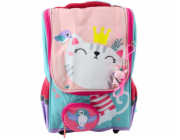 Lean Školní batoh White Cat s přívěskem ve tvaru ptáka 21L LEAN