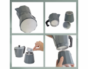 Konvice na espresso tmavě šedá 19,0cm 9,0cm 300 ml KL-10561
