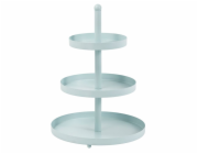 Etažér třípatrový nerez 35 cm pastelová modrá HT-24500468modr