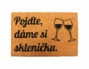 Rohožka DÁME SKLENIČKU 40x60 cm