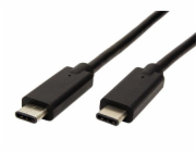 PREMIUMCORD USB-C kabel ( USB 3.1 generation 2, 3A, 10Gbit/s ) černý, 0,5m